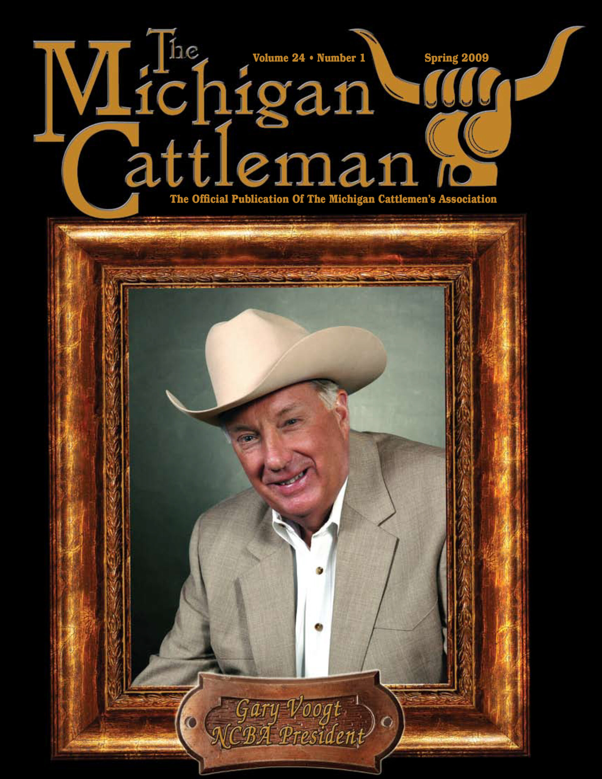 Gary Voogt in The Michigan Cattleman cover