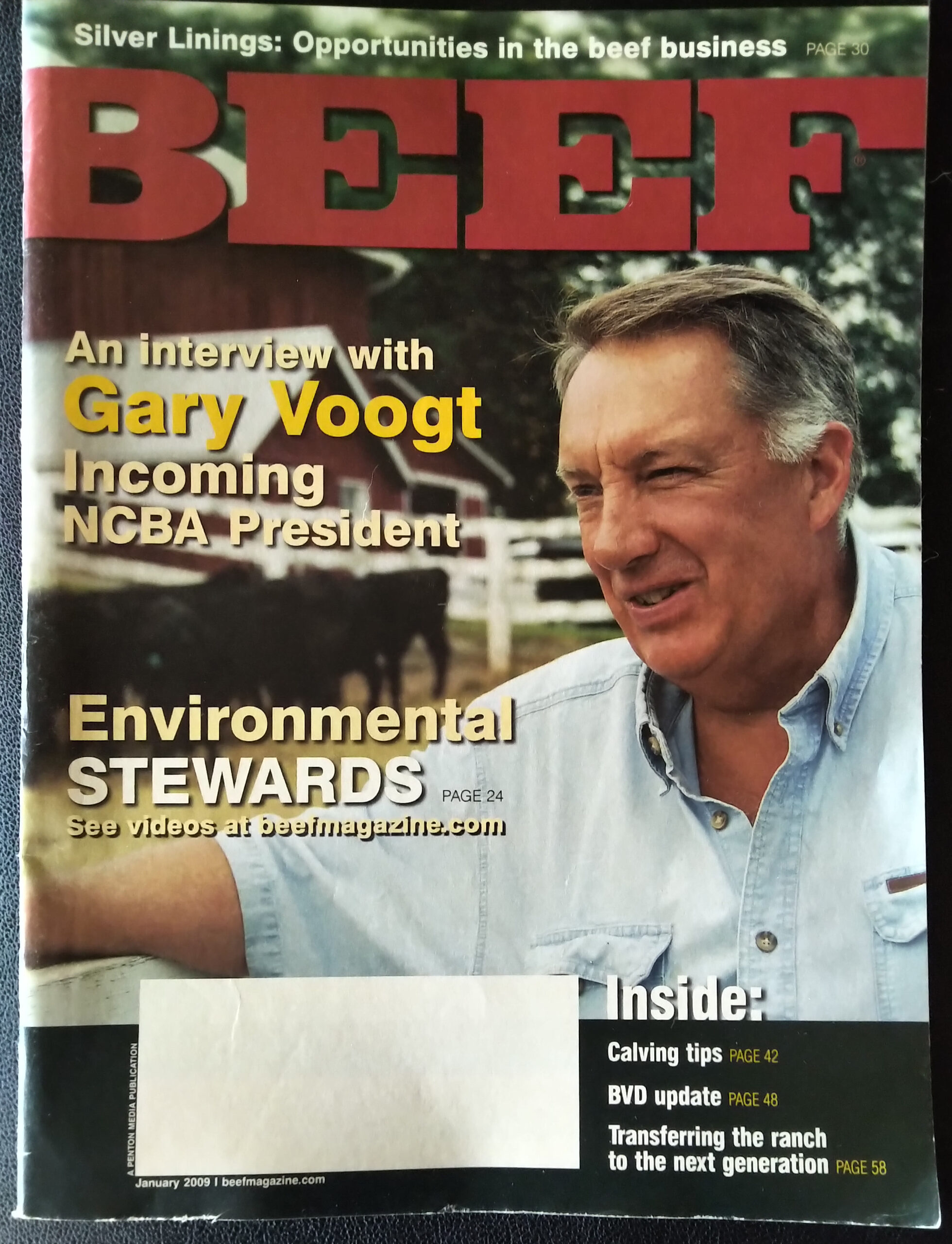 Gary Voogt on the cover of Beef